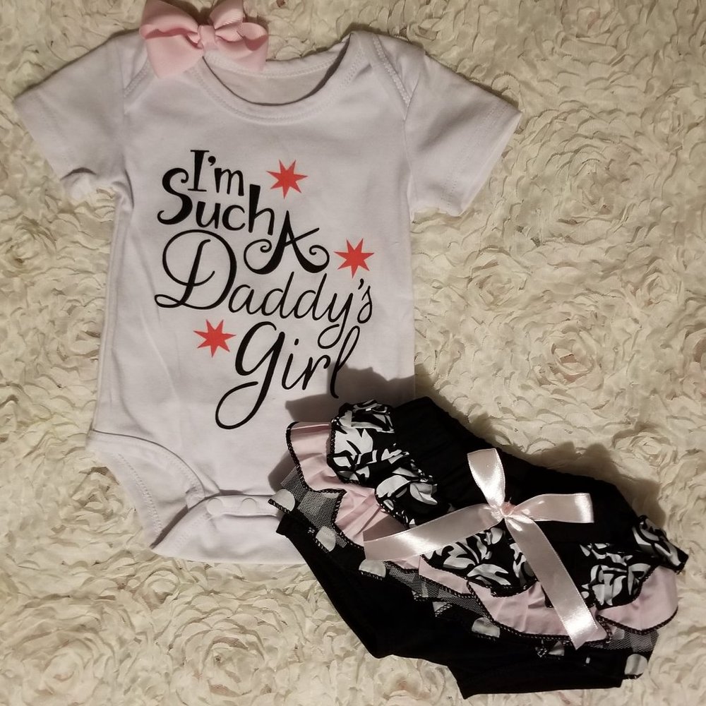 Infants 2pc Daddy's Girl Outfit